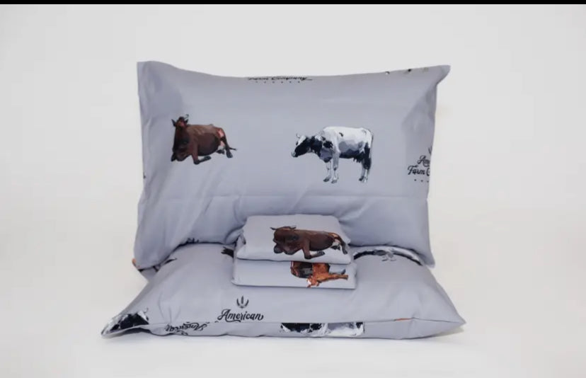 Cow 4 Piece Bed Sheet