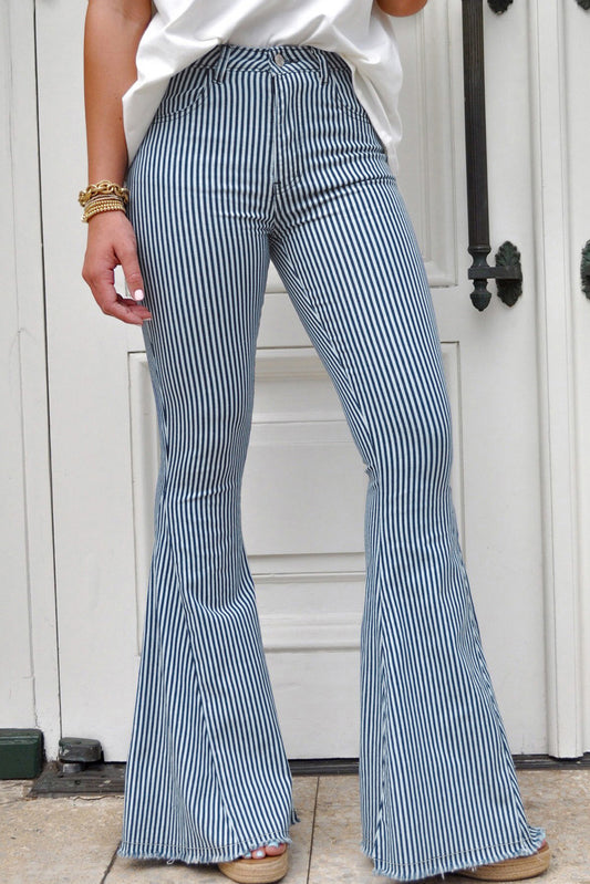 Mile High Pin Stripe Bell Bottoms