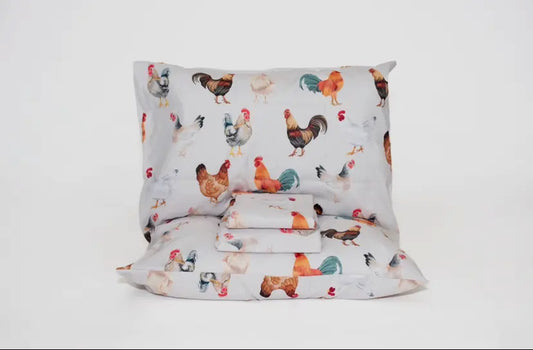 Chicken 4 Piece Bed Sheet