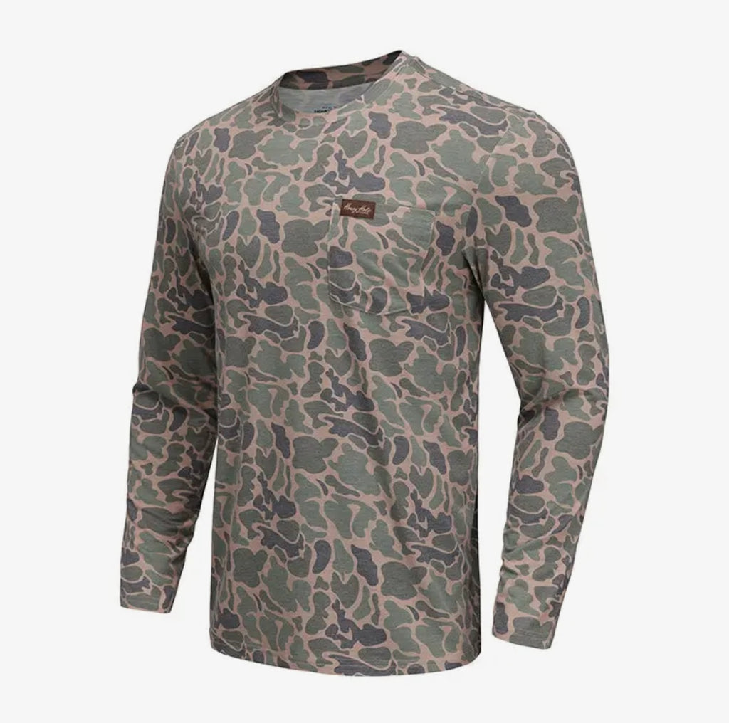 Drift Performance Crew-Long Sleeve Duck Camo