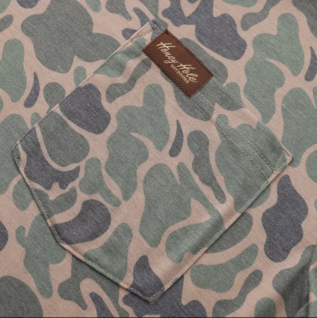 Drift Performance Crew-Long Sleeve Duck Camo