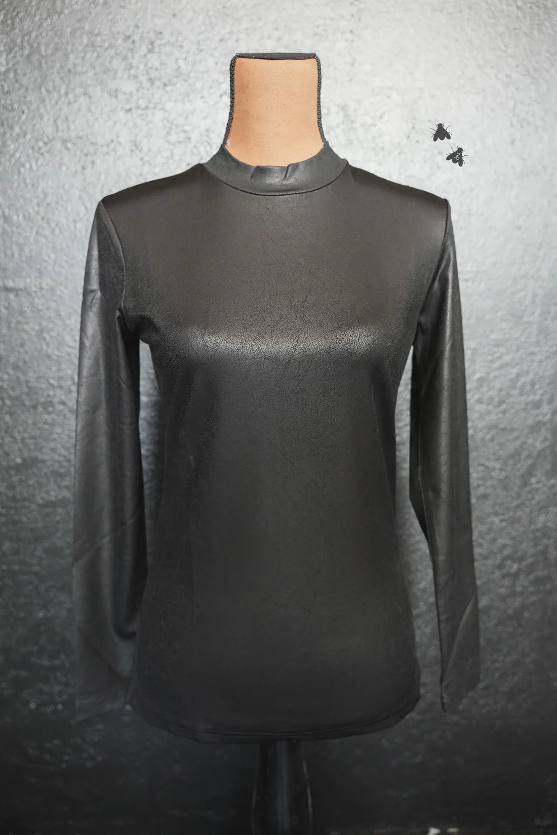 LEDDY LEATHER L/S *MIDNIGHT